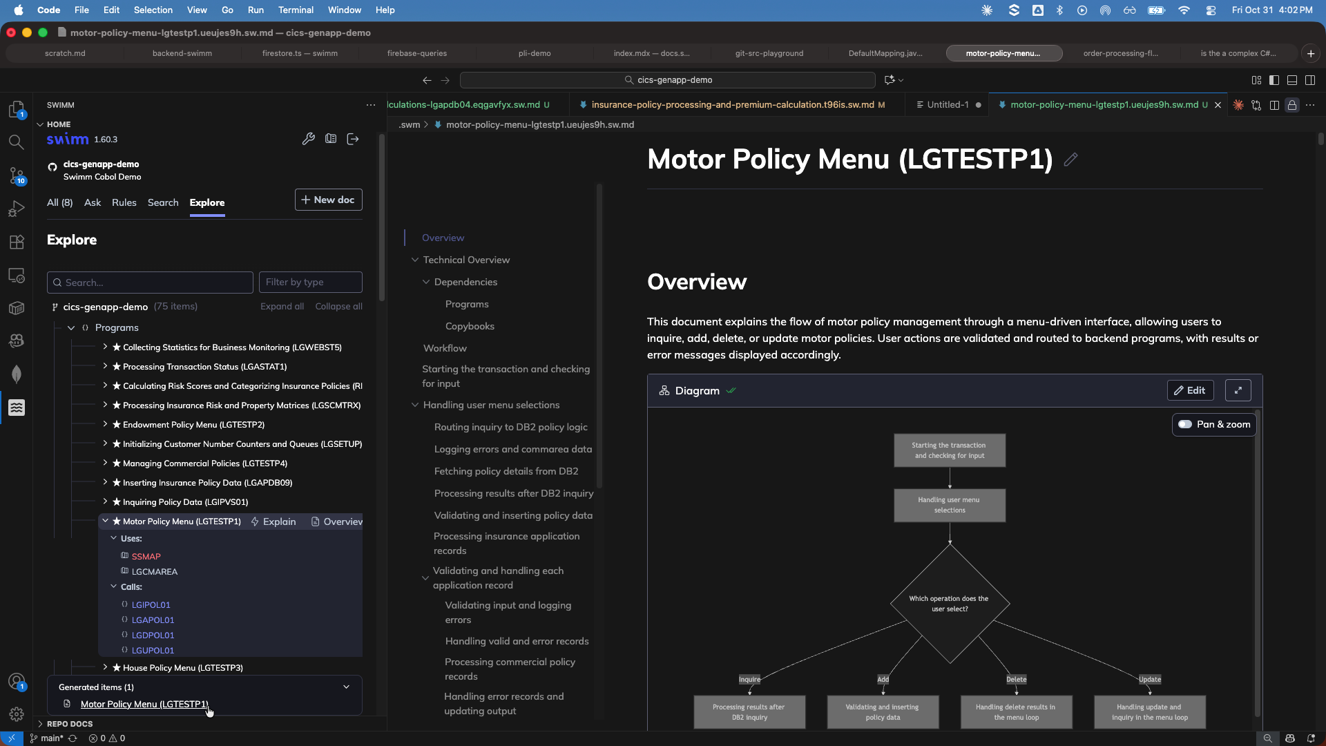 Documentation generated