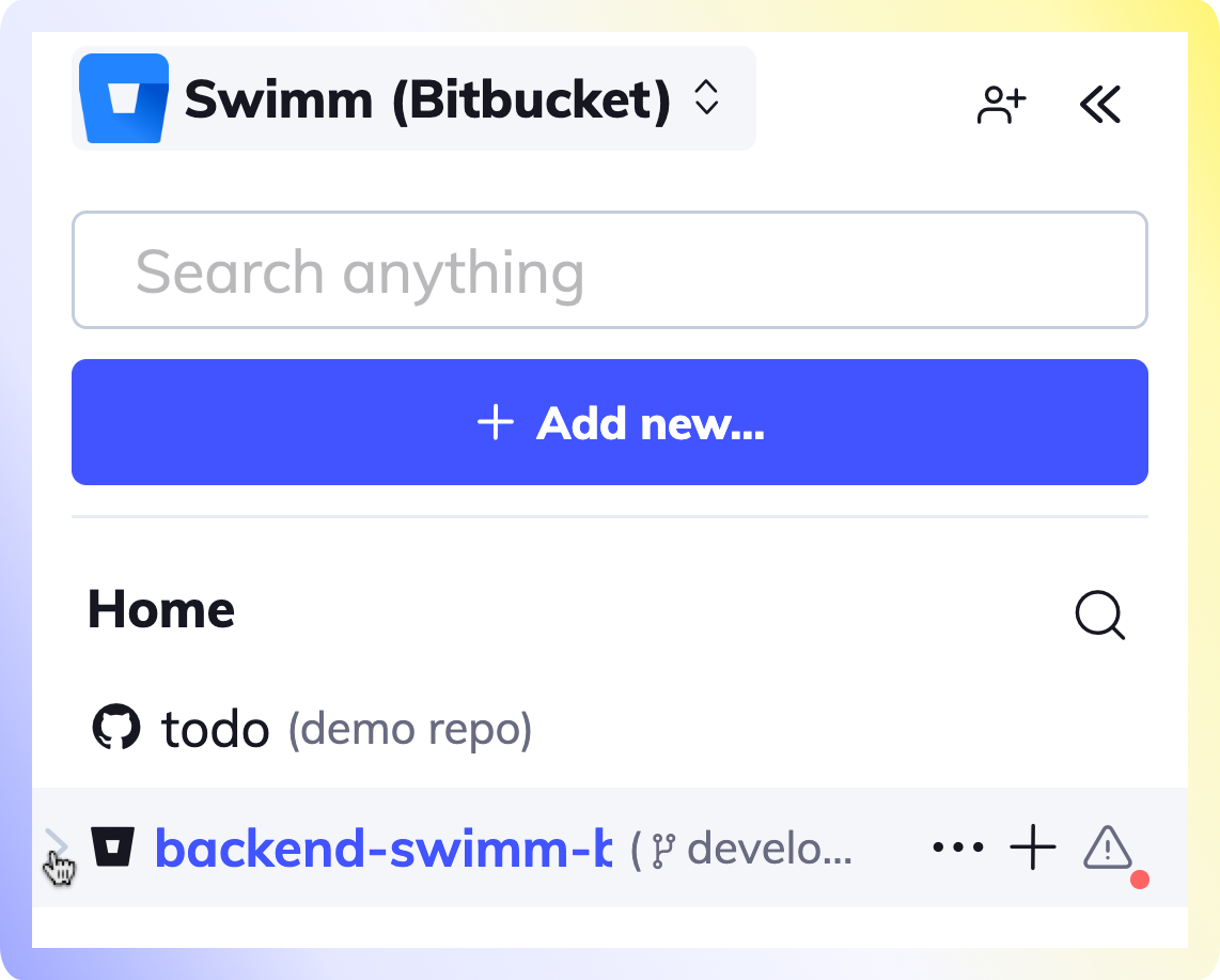 Reorder repos in your Swimm workspace for Bitbucket