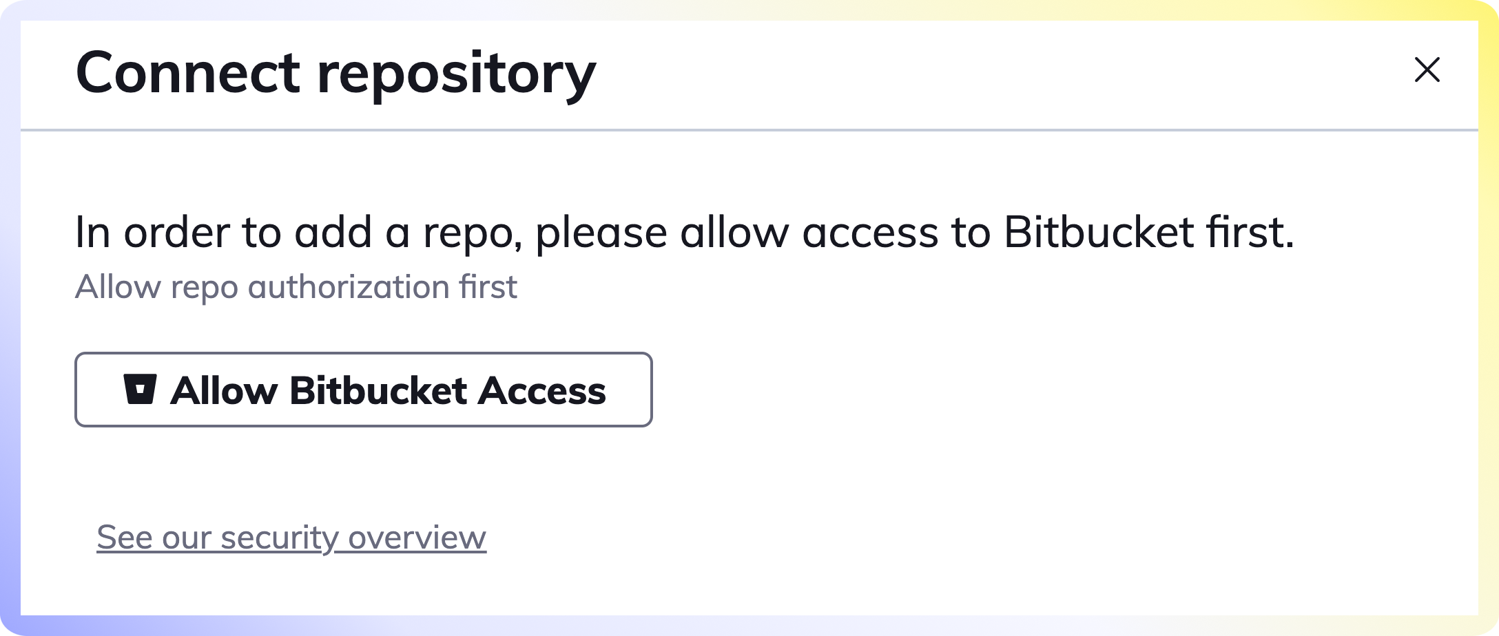 Allow Bitbucket Access
