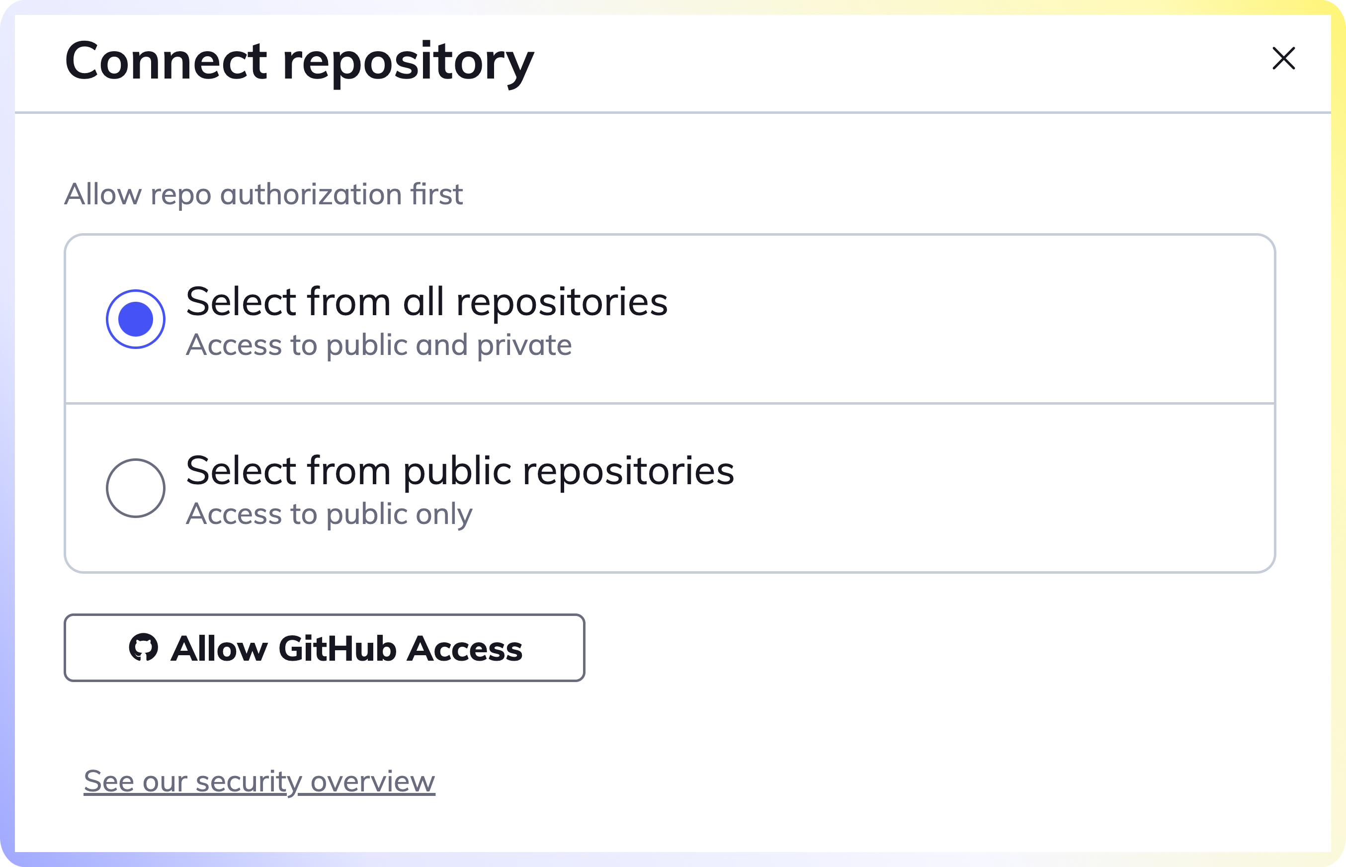 Allow GitHub Access