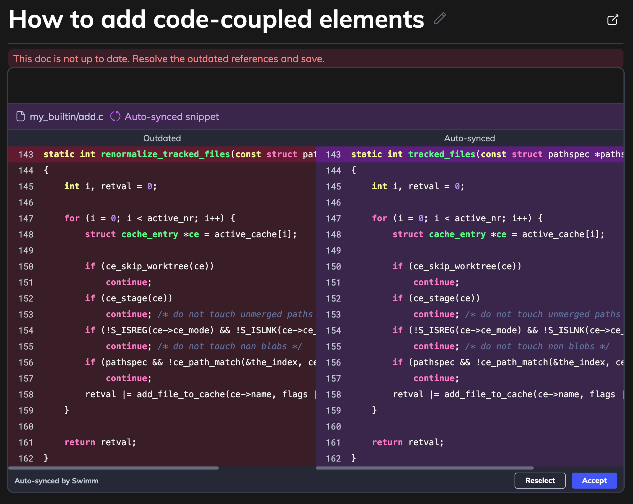 Auto-sync reconciliation
