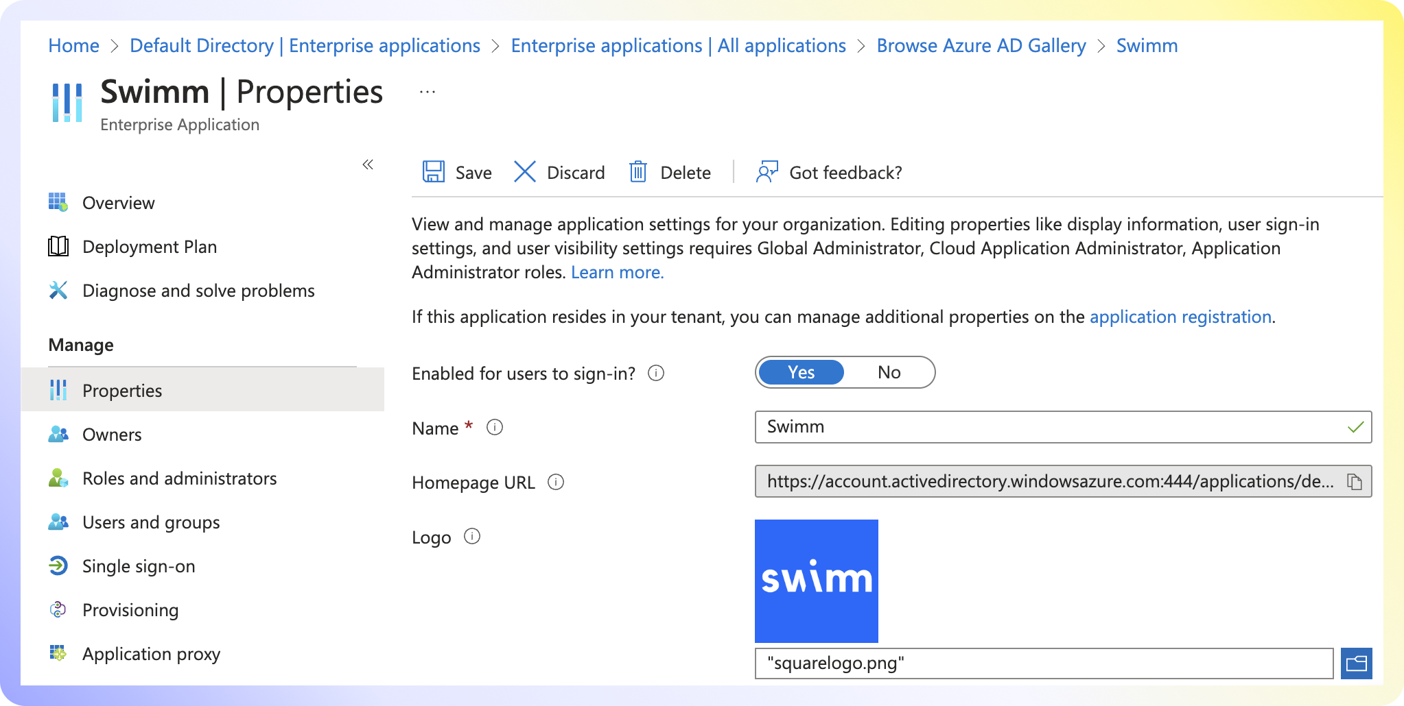 Active Directory Step 7 - Enterprise Application assignment