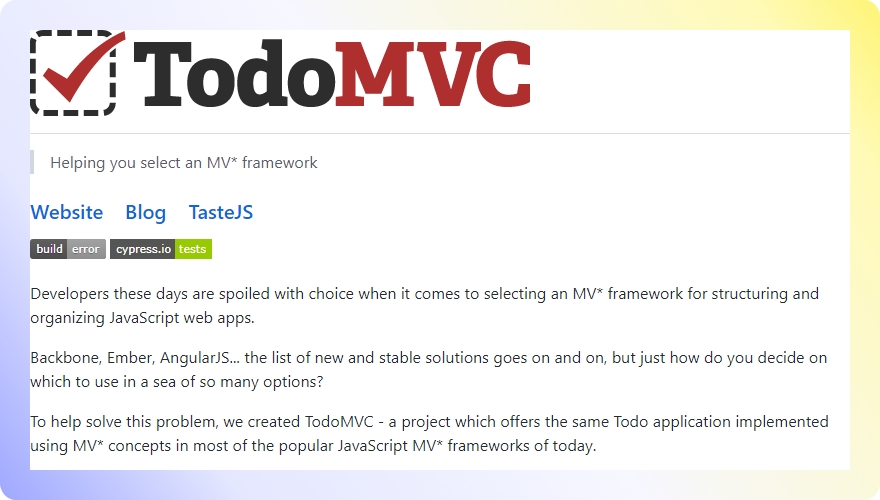 TodoMVC repository